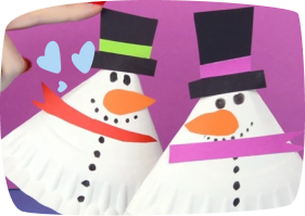 sneeuwman-van-papieren-bord